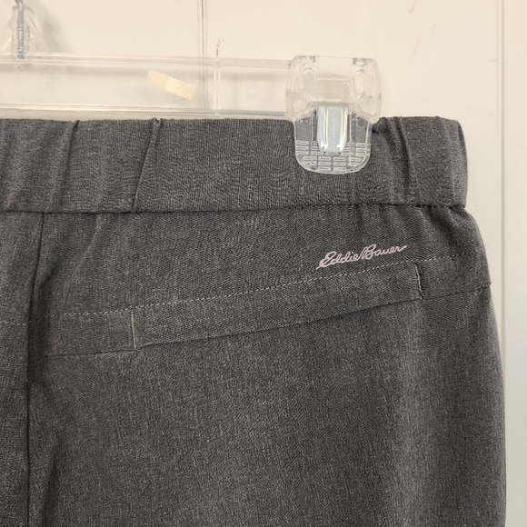 Eddie Bauer Gray Cropped Joggers Crop Pants Capri Activewear Summer Travel Xs - Picture 4 of 11